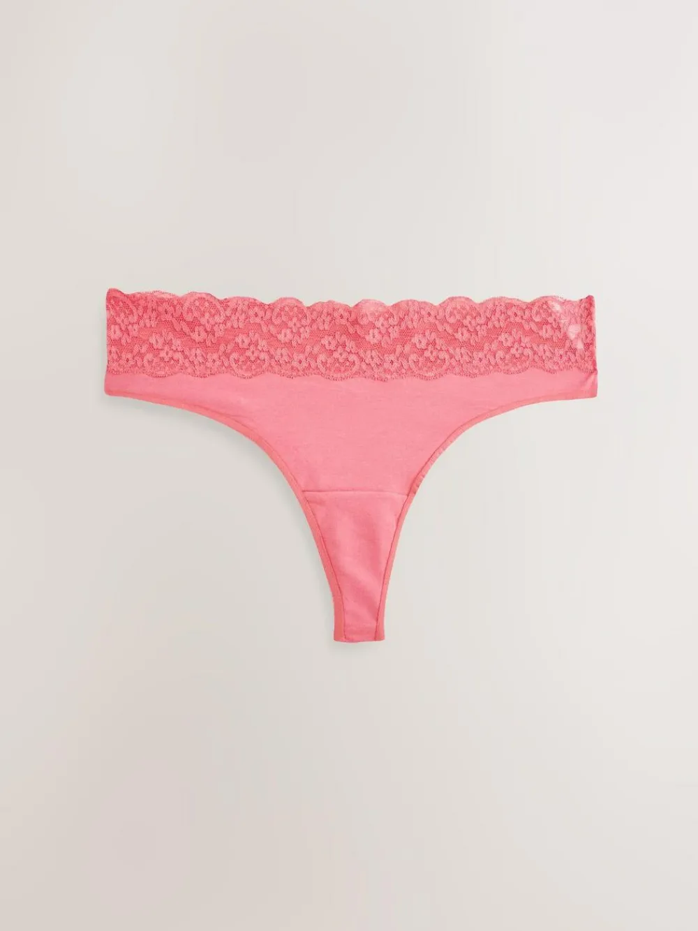 Next Thong Cotton and Lace Knickers 7 Pack^Women All Lingerie|Panties