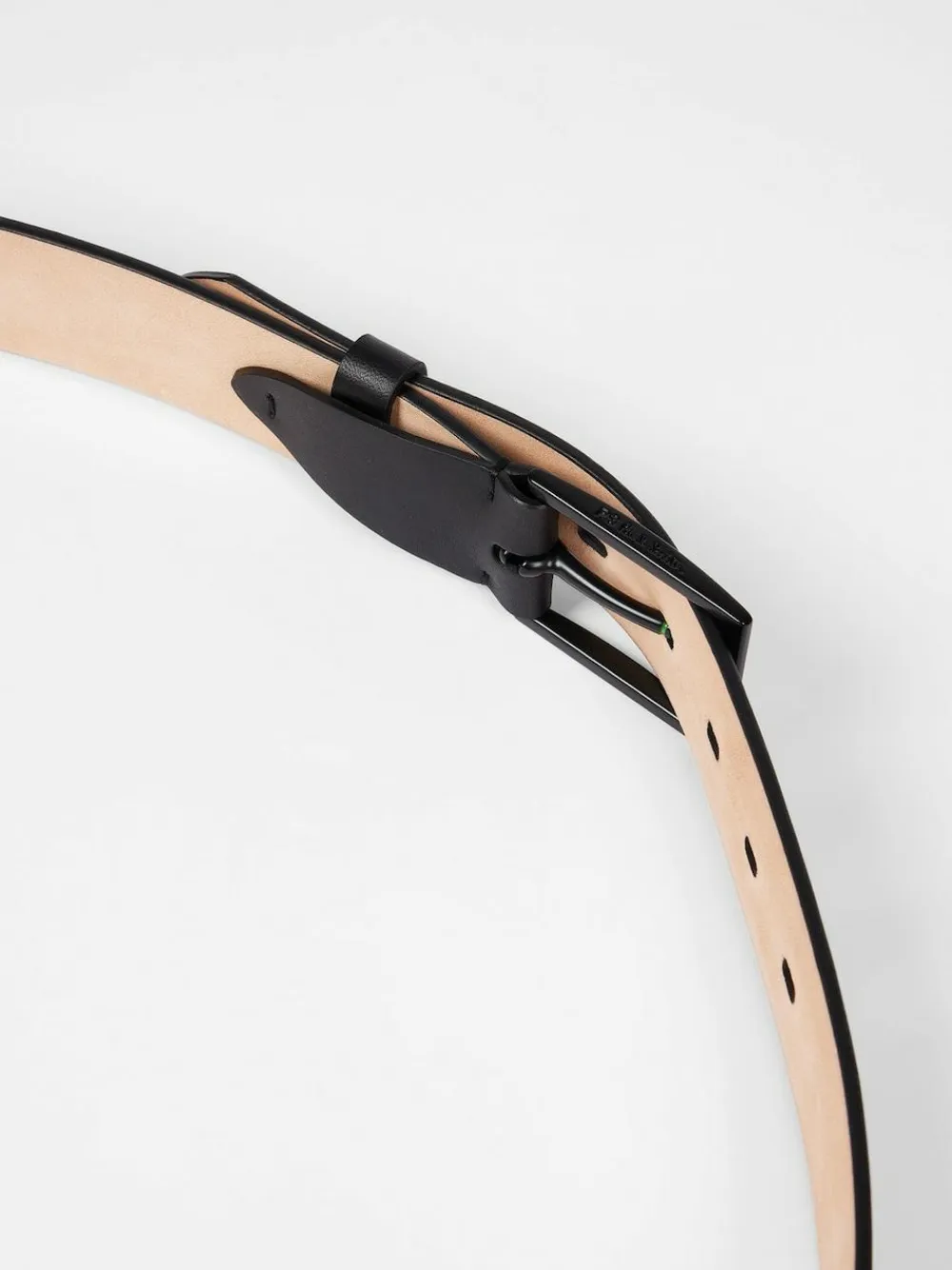 PS Paul Smith Black Logo Stripe Detail Belt^ Belts & Braces