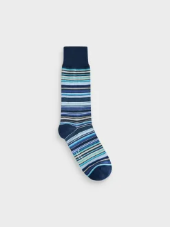 Online PS Paul Smith Black Signature Stripe Socks 3 Pack
