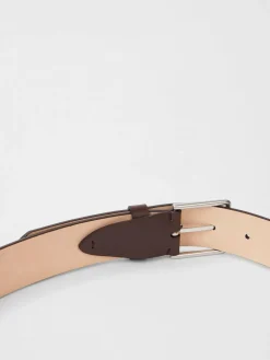 PS Paul Smith Brown Stitch Detail Logo Belt^ Belts & Braces