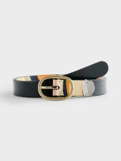 PS Paul Smith Multi Reversible Swirl Leather Belt