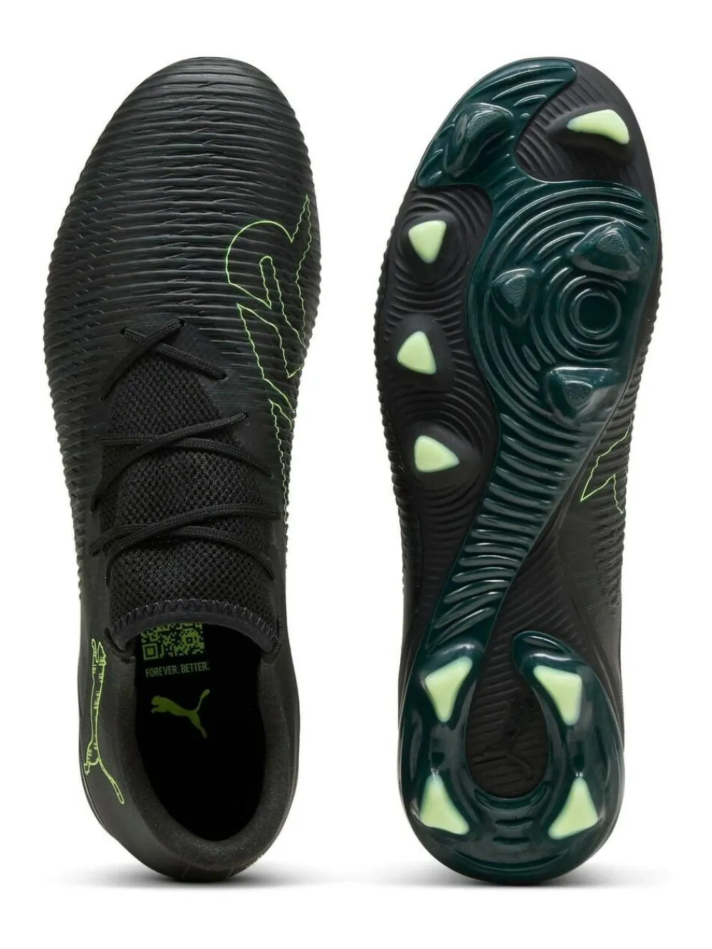 Puma Black Mens Future 8 Match Low Firm Ground Football Boots