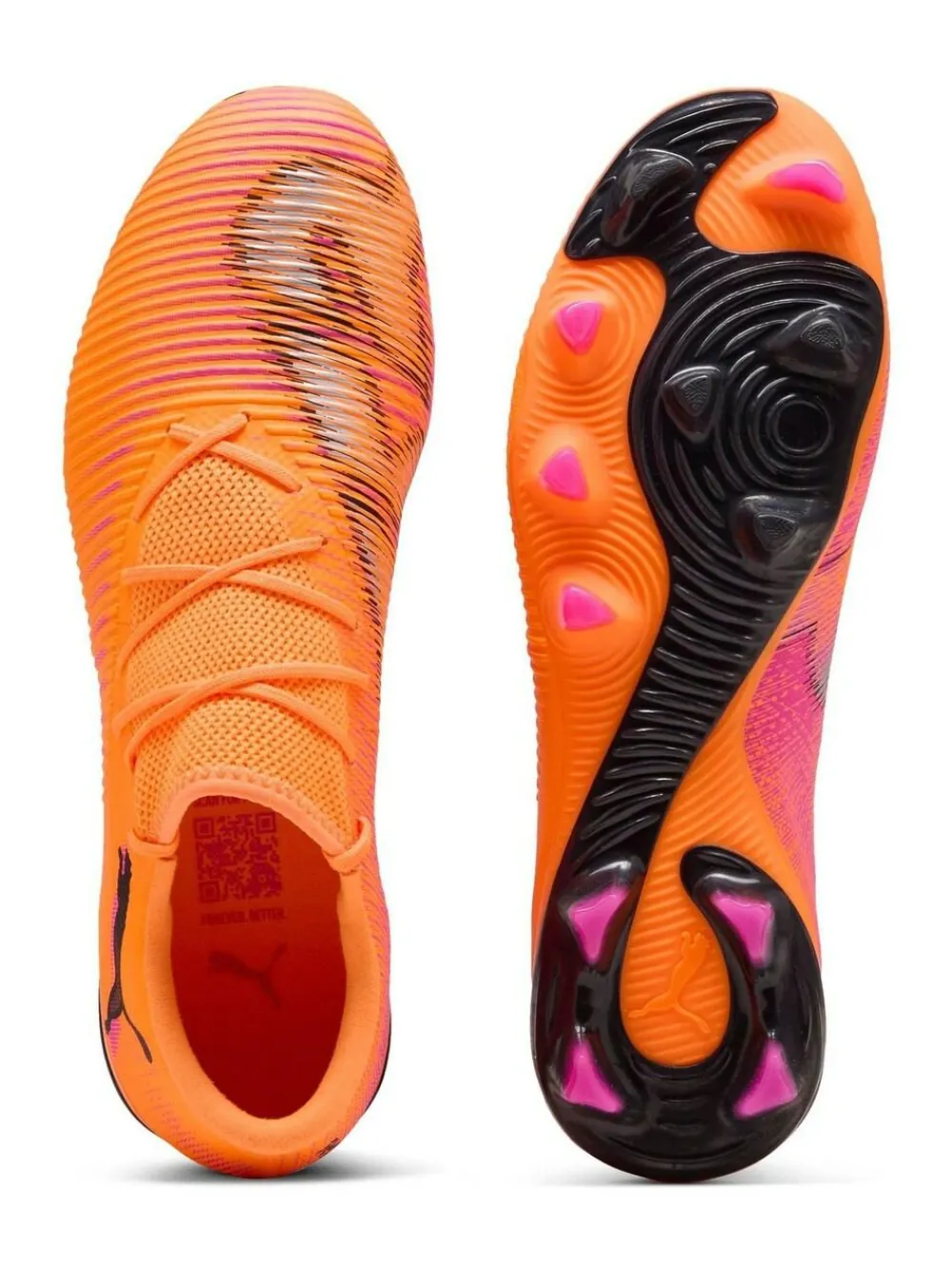 Puma Orange Mens Future 8 Match Low Firm Ground Football Boots^ Soccer Cleats