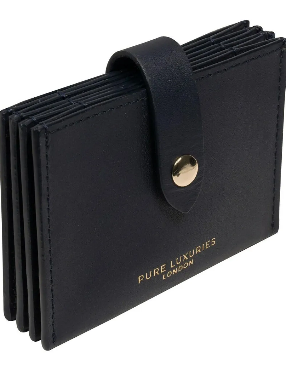 Pure Luxuries London 'Allie' Leather Accordion Card Holder^Women Purses