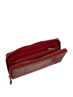 Online Pure Luxuries London April Leather Purse Red