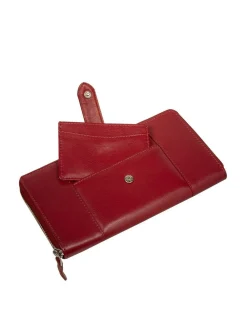 Online Pure Luxuries London April Leather Purse Red