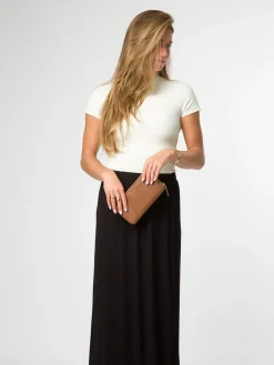 Online Pure Luxuries London April Leather Purse Brown