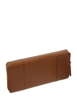 Online Pure Luxuries London April Leather Purse Brown