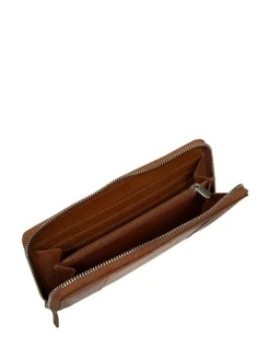 Online Pure Luxuries London April Leather Purse Brown