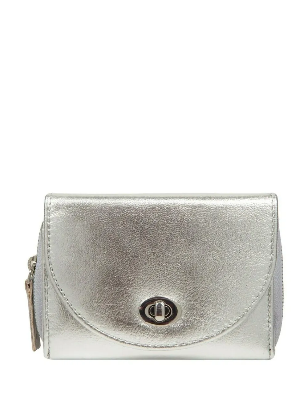 Clearance Pure Luxuries London Belle Leather Purse Silver
