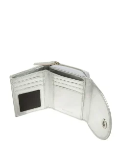 Clearance Pure Luxuries London Belle Leather Purse Silver