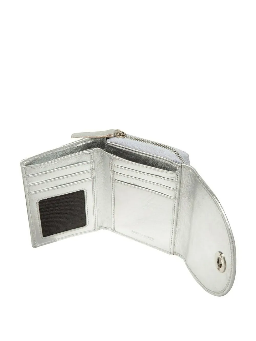 Clearance Pure Luxuries London Belle Leather Purse Silver