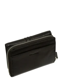 Sale Pure Luxuries London 'Hailey' Leather Purse Black