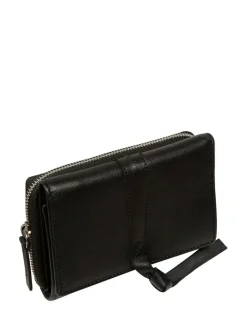 Sale Pure Luxuries London 'Hailey' Leather Purse Black