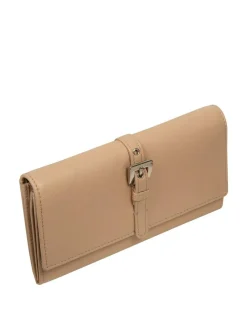 Clearance Pure Luxuries London 'Harriet' Leather Purse Natural