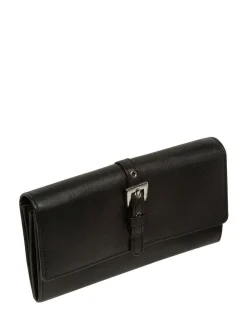 Clearance Pure Luxuries London 'Harriet' Leather Purse Black