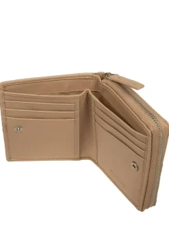 Pure Luxuries London 'Lena' Leather Purse Natural