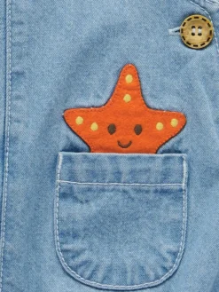 Purebaby Blue Dungaree And T-Shirt Set^BOY Dungarees