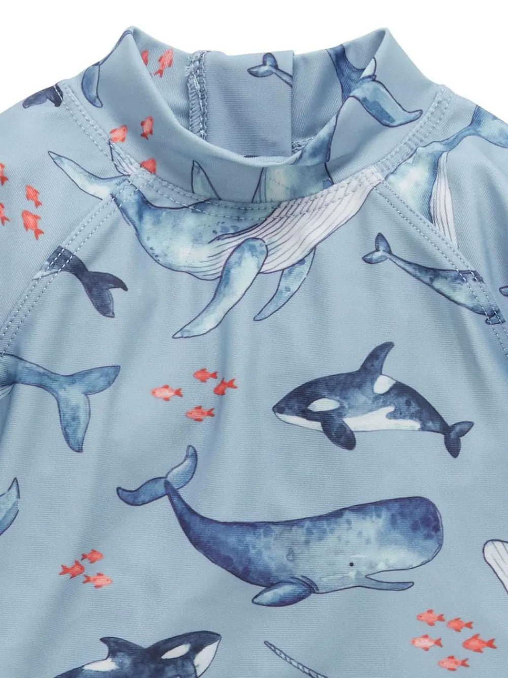 Purebaby Blue Long Sleeve Rashie Vest^BOY Swimwear|Swimwear