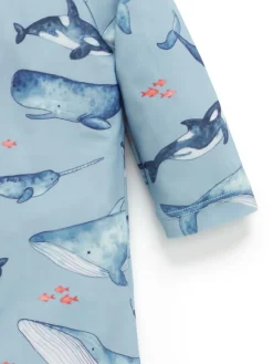 Purebaby Blue Long Sleeve Swim Sunsuit