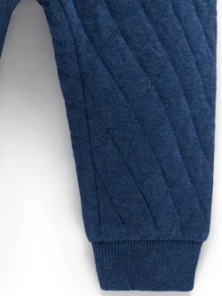 Best Purebaby Blue Quilted Track Joggers