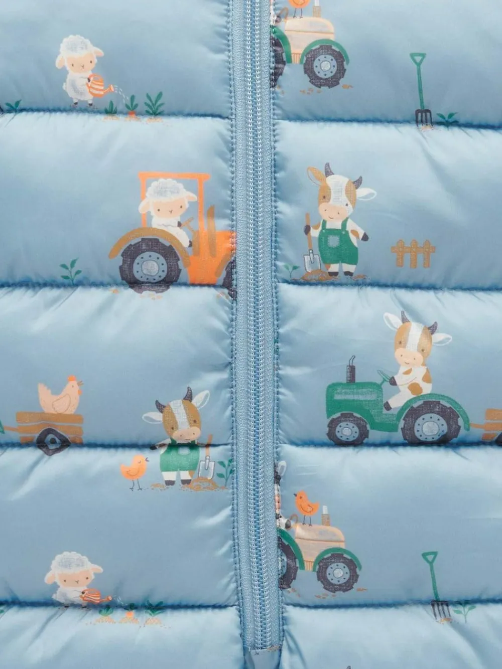 New Purebaby Showerproof Padded Puffer Pramsuit Blue