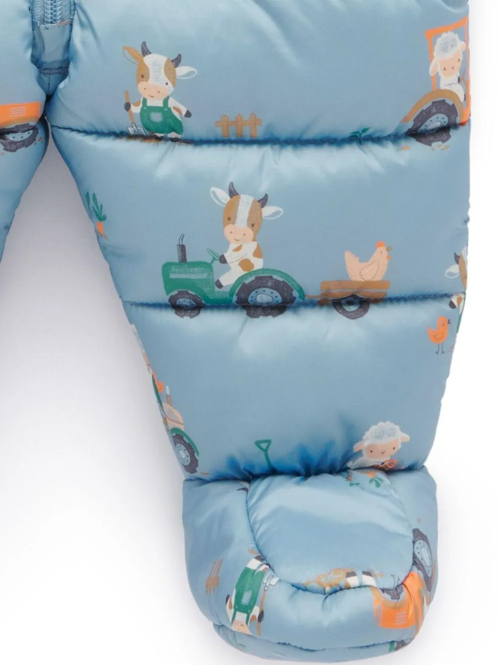 New Purebaby Showerproof Padded Puffer Pramsuit Blue