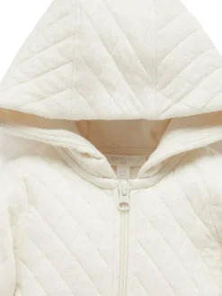 Best Purebaby Natural Cotton Quilted Zip Pramsuit