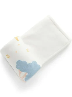 Outlet Purebaby Embroidered Lined Blanket Natural