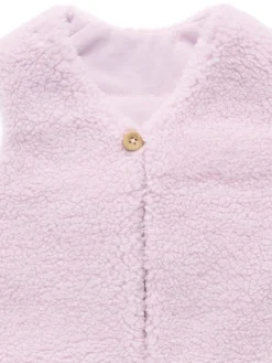 Clearance Purebaby Natural Shearling Reversible Vest