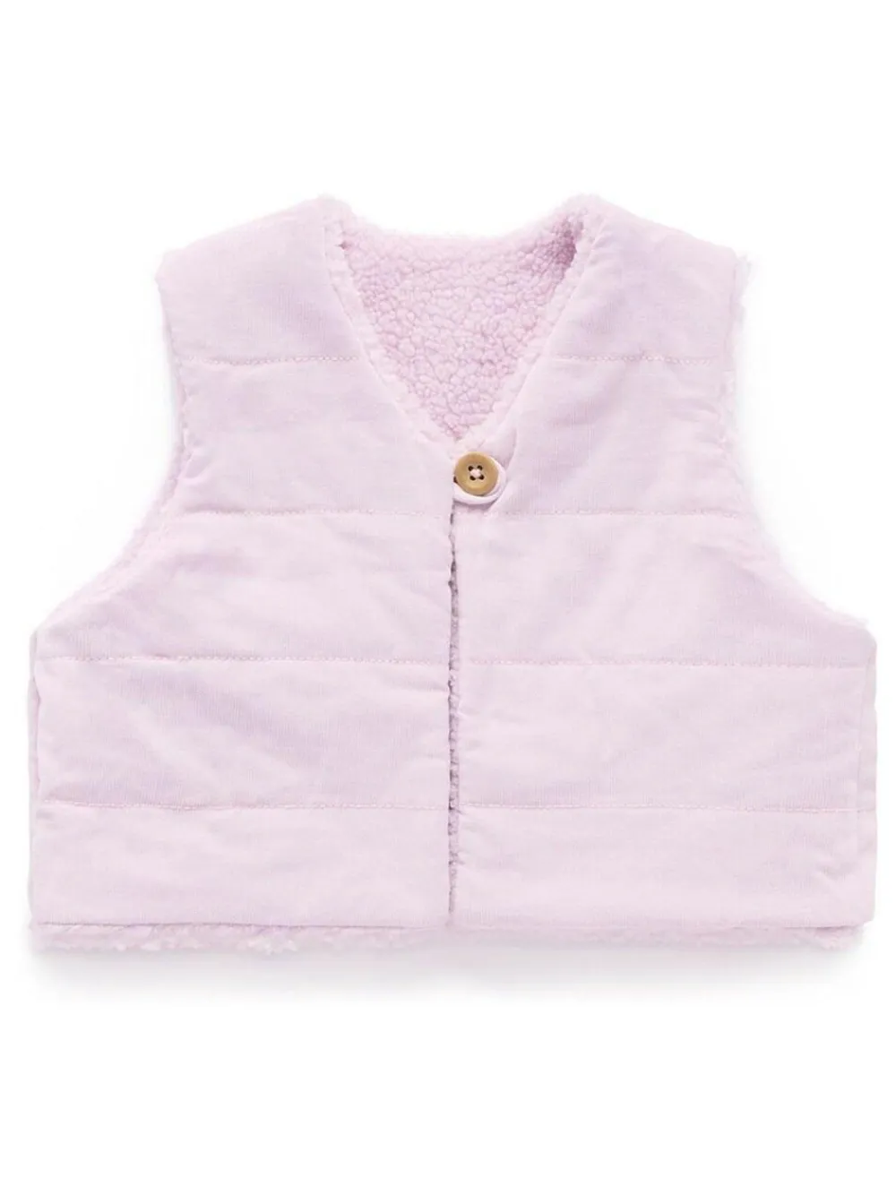 Clearance Purebaby Natural Shearling Reversible Vest