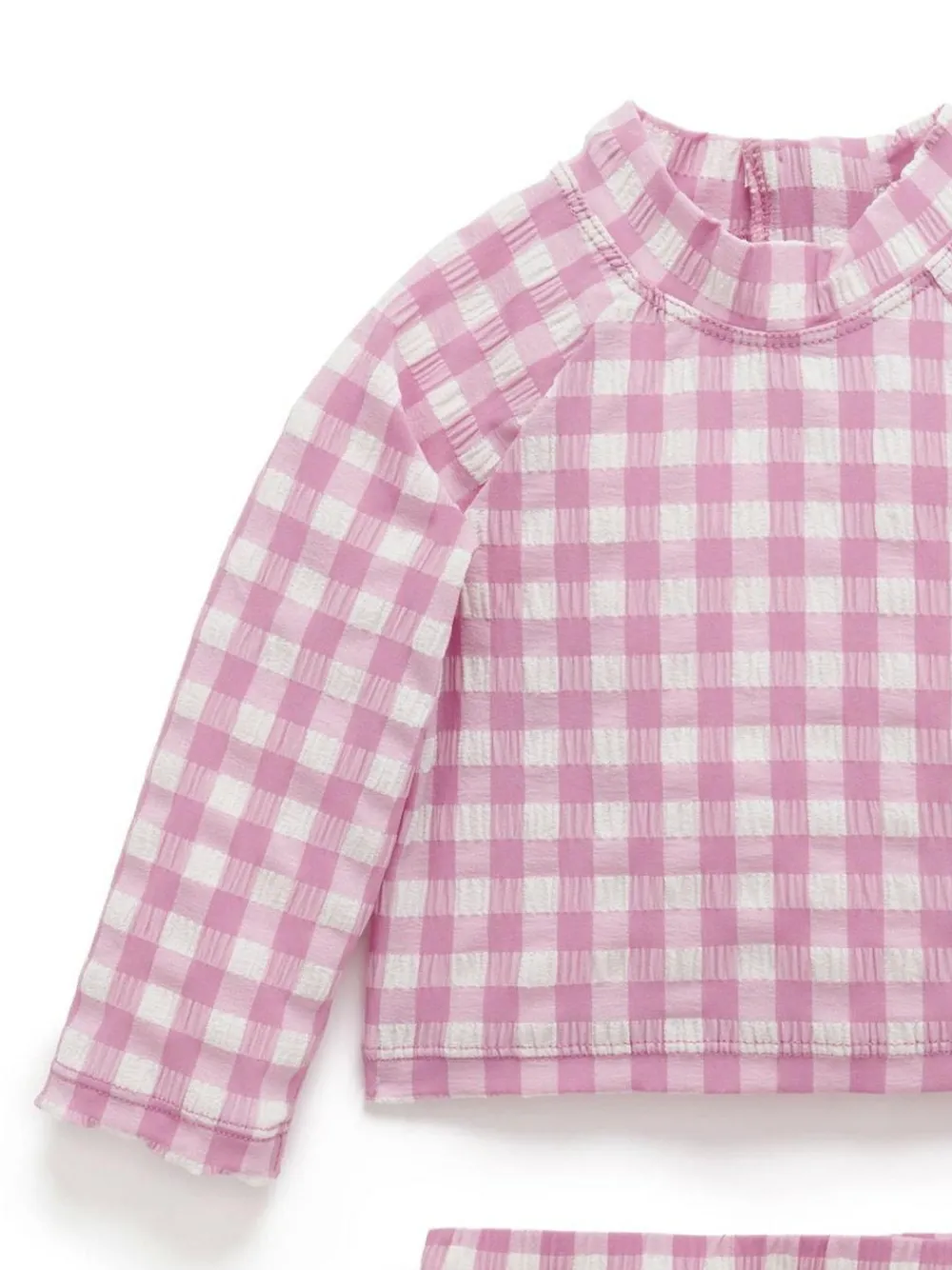 Purebaby Pink Long Sleeve Rashie Swim Set^ Swimwear|Swimwear