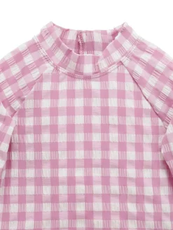 Purebaby Pink Long Sleeve Rashie Swim Set^ Swimwear|Swimwear