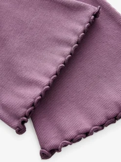 Next Purple 1 Pack Rib Flare Leggings (3-16yrs)^ Pants & Leggings|Pants & Leggings