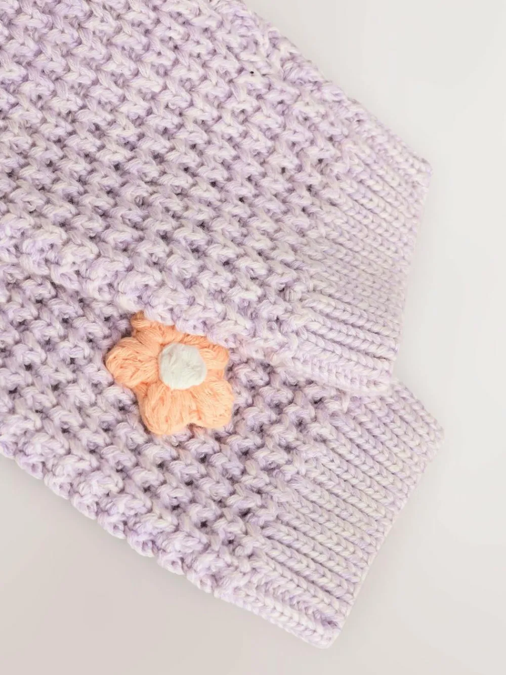 Clearance Next Embroidered Cardigan (0mths-2yrs) Purple and Apricot Flower Baby