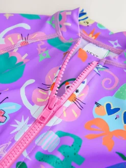 Next Purple Character Sunsafe Swimsuit (3mths-10yrs)^ Swimwear|Swimwear