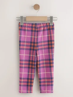 Next Purple Check Leggings (3mths-7yrs)^ Cosy Club