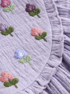 Sale Next Purple Embroidered Baby Bloomer Romper (0mths-2yrs)