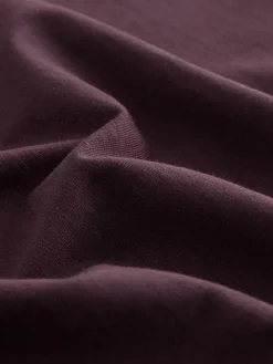 Next Purple Fig Regular Fit Essential Crew Neck Cotton T-Shirt