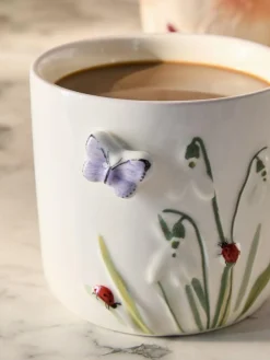 Hot Next Purple Floral Wildlife Mug