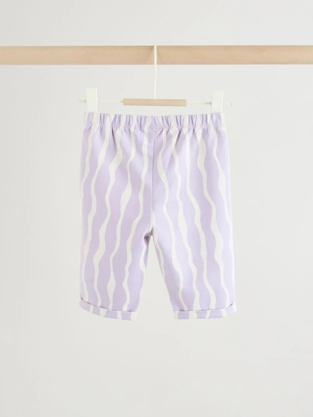 Hot Next Purple Flower Baby T-Shirts And Trousers 2 Piece Set (0mths-2yrs)