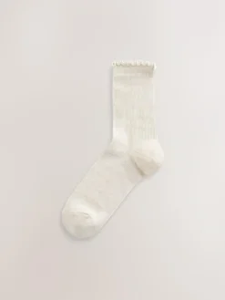 Next Purple Lettuce Welt Ankle Socks 5 Pack^Women Socks & Tights