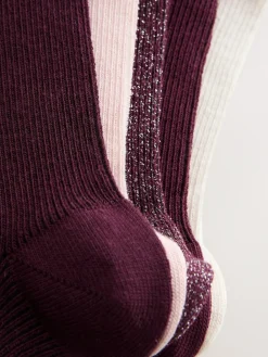 Next Purple Lettuce Welt Ankle Socks 5 Pack^Women Socks & Tights