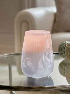 Next Purple Lustre Glass Hurricane Candle Holder^ Candle Holders & Lanterns