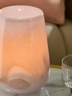 Next Purple Lustre Glass Hurricane Candle Holder^ Candle Holders & Lanterns