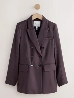 Online Next Purple N.Premium Wool Blend Twill Blazer