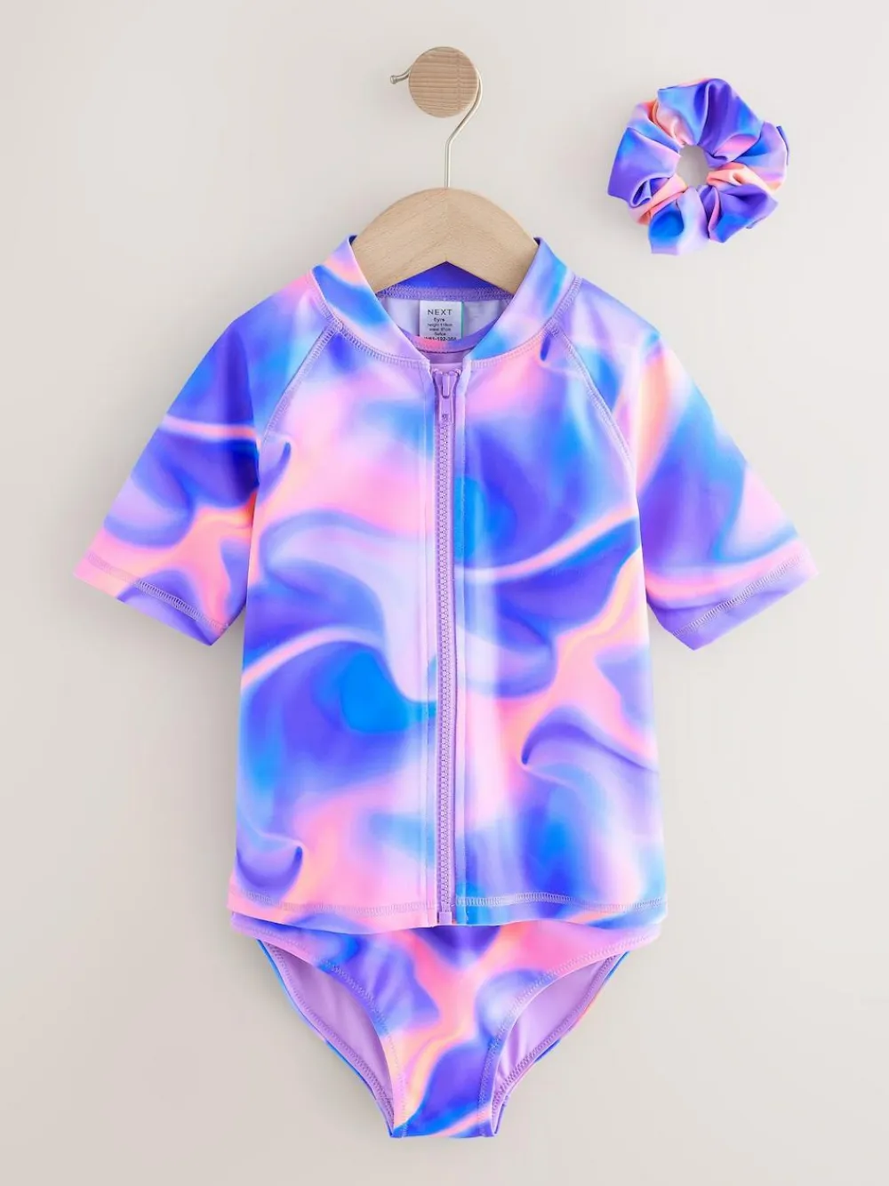 Next Sunsafe Rash Vest Bikini And Scrunchie Swim Set (3-16yrs)^ Swimwear