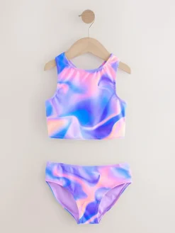 Next Sunsafe Rash Vest Bikini And Scrunchie Swim Set (3-16yrs)^ Swimwear