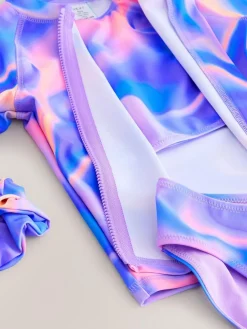 Next Sunsafe Rash Vest Bikini And Scrunchie Swim Set (3-16yrs)^ Swimwear