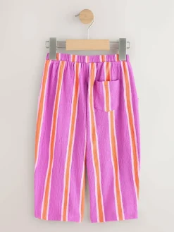 Next Purple Orange Stripe Barrel Leg Trousers (3mths-7yrs)^ Baby Girls|Pants & Leggings